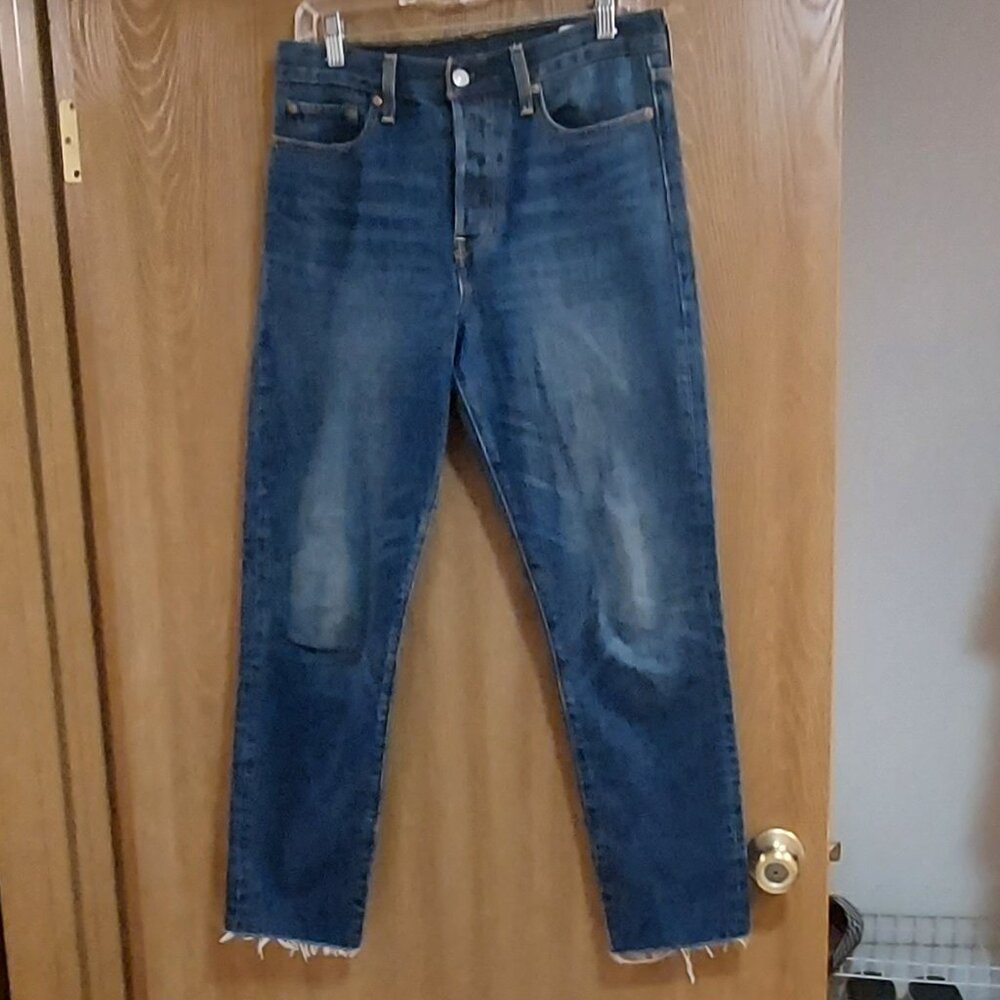 Levi's White Oak Cone Denim Button Fly Jeans